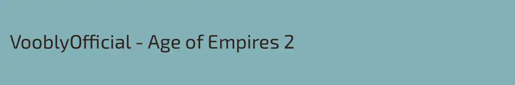 VooblyOfficial - Age of Empires 2